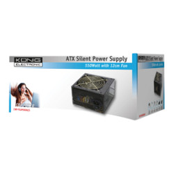 König Alimentation pour PC 550 W Ventilateur silencieux 12 cm