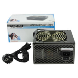 König Alimentation pour PC 550 W Ventilateur silencieux 12 cm