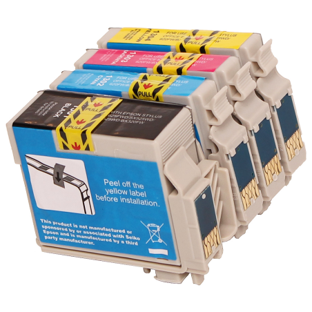 Compatibel inktpatroon Epson T-1304 pack – Zwart/Cyaan/Magenta/Geel