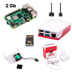 Kit Raspberry Pi 4 Model B 2 Gb DDR4 RAM - Single-board computer voor innovatieve projecten