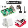 Kit Raspberry Pi 5 8 Go Rood/Wit - Kracht en stijl in een single-board computer