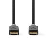 Câble DisplayPort 8K@60Hz - 2.00 m, Plaqué Or, Anthracite / Gris