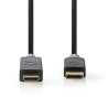 DisplayPort naar HDMI-kabel - 2 m, 4K@30Hz, Verguld, Antraciet