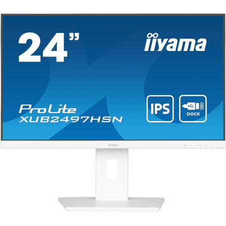 iiyama ProLite XUB2497HSN-W2 – Moniteur 23,8" IPS Full HD 100 Hz avec USB-C
