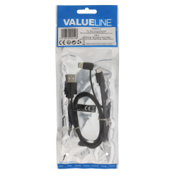 Câble USB 2.0 USB A Mâle - USB Micro-B / USB-C Male 1 m Noir