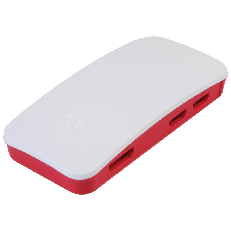 Boîtier, Raspberry Pi Zero, Rouge, Blanc, Plastique, 16,1 mm H x 37,7 mm L x 79 mm P