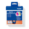 Brother LC-521VAL – Original Multipack Ink Cartridges CMYK