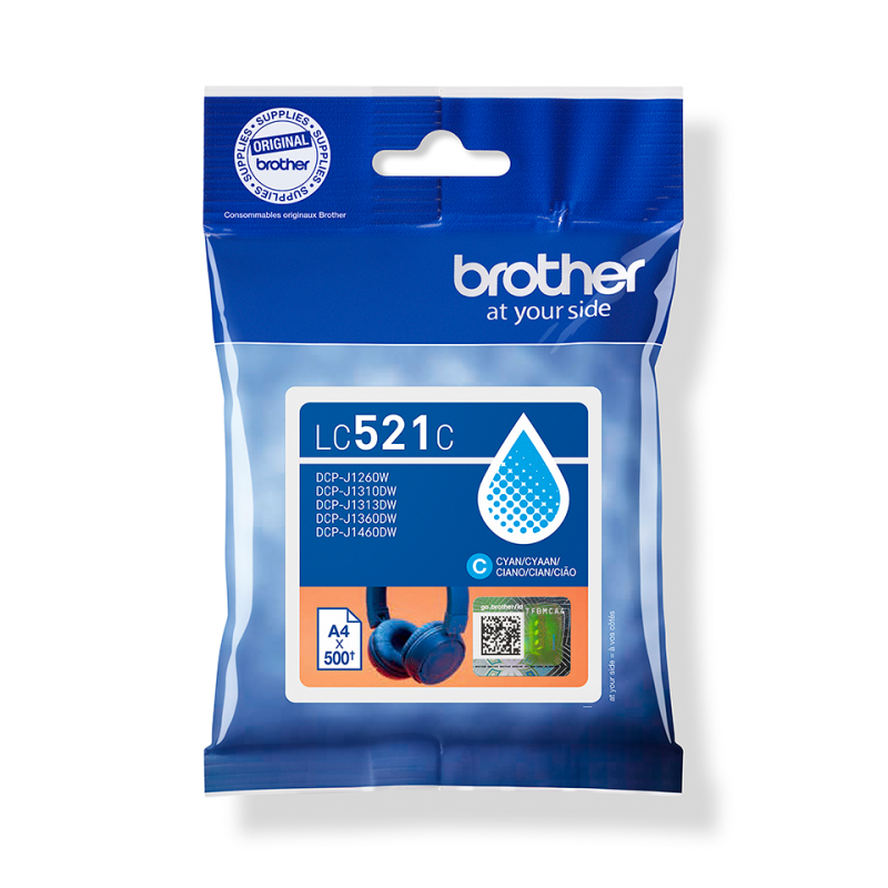 Brother LC-521C – Originele cyaan inktcartridge