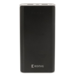 König Batterie de secours pour telephone 20000 mAh USB Noir