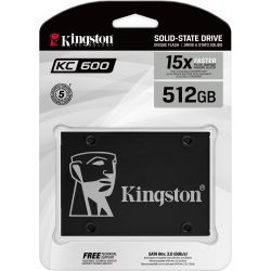 SSD Kingston KC600 512 Go SATA 2.5" - Performances fiables pour une expérience informatique améliorée