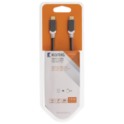 Câble USB 3.1 CM - CM USB-C Male - USB-C Male 1.00 m
