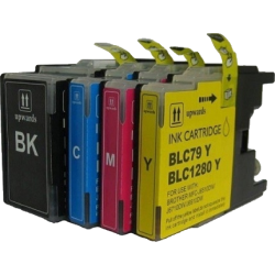 4 compatible cartridges for Brother LC-1280 printer