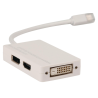 Câble Mini DisplayPort - DisplayPort Femelle / DVI-D 24 + 1 / HDMI