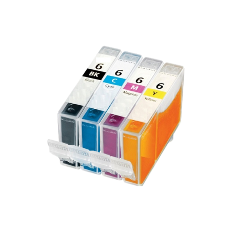 4 compatibele inktpatronen voor Canon BCI-6 printer