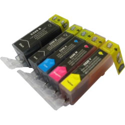 5 compatible cartridges for Canon PGI-525 + CLI-526 printer
